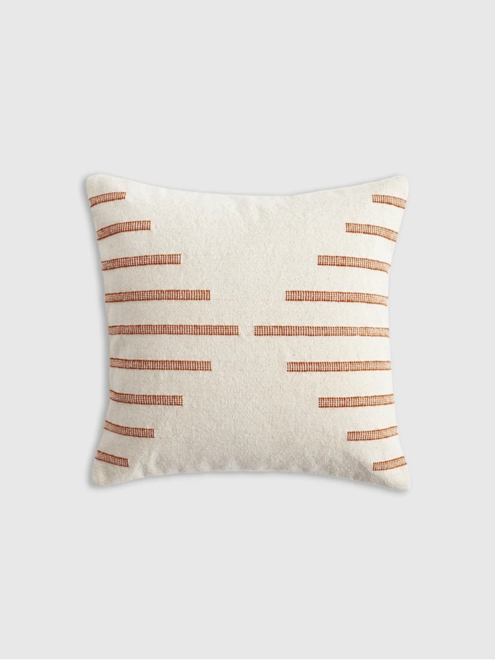 QUINCE 20x20 Bold Stripe Pillow Cover Terracotta 7427